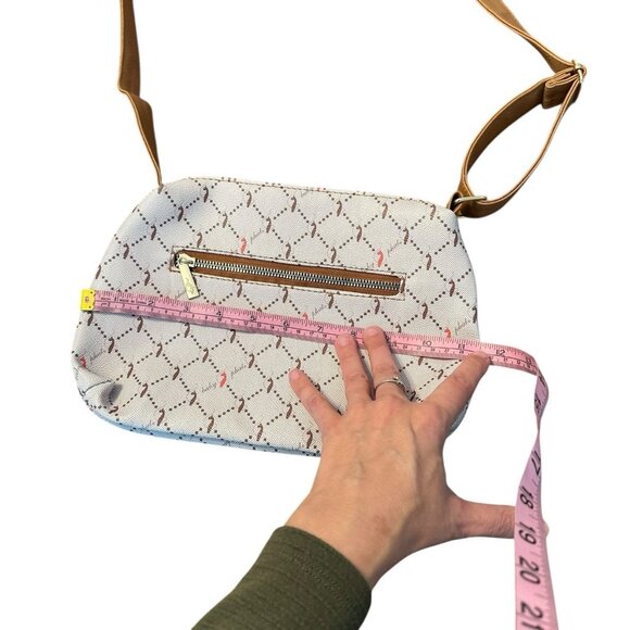 Baby Phat Tan Crossbody Purse Adjustable Strap Cat Spellout Logo Y2K Hip Hop - Picture 9 of 11